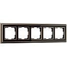 Рамка на 5 постов (бронза/черный) Werkel WL17-Frame-05 a037691 Palacio