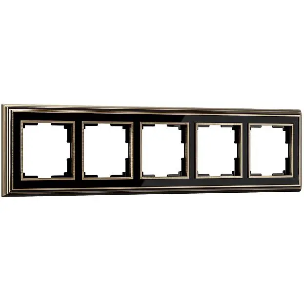 Рамка на 5 постов (бронза/черный) Werkel WL17-Frame-05 a037691 Palacio Рамка на 5 постов (бронза/черный) Werkel WL17-Frame-05 a037691 Palacio