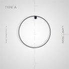 Бра WILD RING Размер S. Тип A. Цвет Черный Lampatron wild-ring-s-a-black 5501-14236