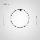 Бра WILD RING Размер S. Тип A. Цвет Черный Lampatron wild-ring-s-a-black 5501-14236