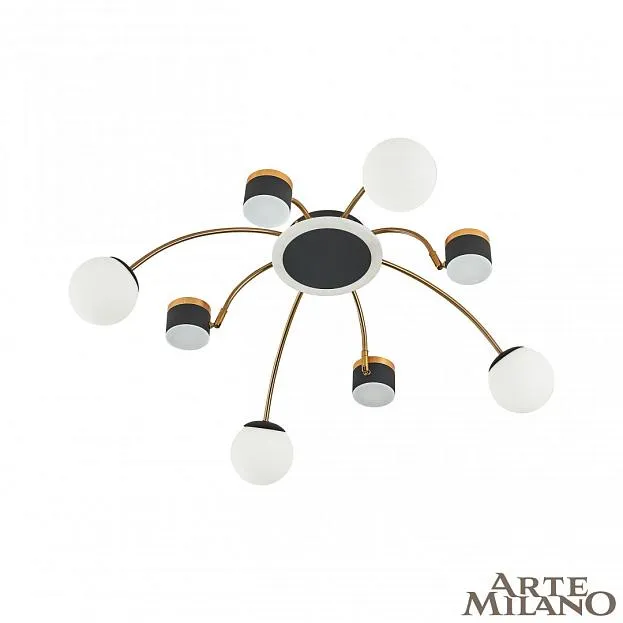 Потолочная люстра Arte Milano 271040/8 BK/GD Ferrara-71040 Потолочная люстра Arte Milano 271040/8 BK/GD Ferrara-71040