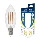 Лампочка светодиодная Uniel LED-C35-11W/3000K/E14/CL GLA03TR ACTION