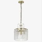Люстра хрустальная подвесная Бронза Citilux CL335133 Инга