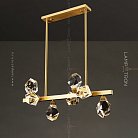 Реечный, рядный светильник CRISTEL L 7 плафонов. Lampatron f-cristel-l-7 3211-7984