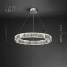 Кольцевые люстры и светильники BERTOLDA Одно кольцо. 60 см. Цвет Хром Lampatron 6266-16853