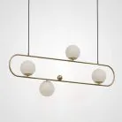 Подвесной Реечный Светильник Hoop L120 Латунь ImperiumLoft 177907-26