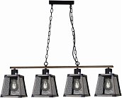 Подвесной светильник ILLUMICO IL1006-4LL-05 BK WOOD