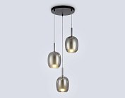 Подвесной светильник Ambrella light LH11153/3 BK/WH/SM черный/белый/дымчатый E27*3 max 60W D425*1500