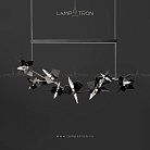 Реечный, рядный светильник BERGAMO Размер L. Цвет Черный Lampatron 5015-12775