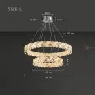 Кольцевые люстры и светильники ERHARD WAVE Размер L (Combo) Lampatron erhard-wave-l-combo 9107-25938