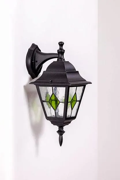 Настенный фонарь уличный Oasis Light 79902MlgG Bl QUADRO M lead GLASS