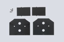 Заглушка для встраиваемого трека 220V в натяжной ПВХ потолок, в комплекте 4 шт Crystal Lux CLT 0.235 06 BL