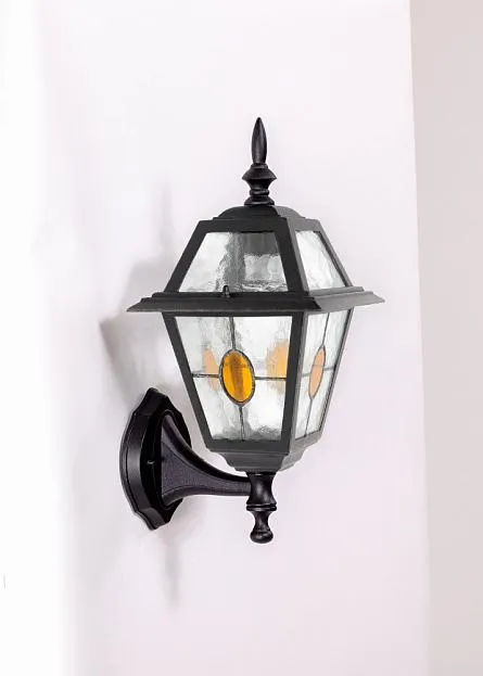 Настенный фонарь уличный Oasis Light 91101/04 lgY Bl FARO lead GLASS Настенный фонарь уличный Oasis Light 91101/04 lgY Bl FARO lead GLASS
