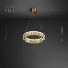 Кольцевые люстры и светильники BERTOLDA Одно кольцо. 40 см. Цвет Золото Lampatron f-bertolda-1-s-gold 6266-23286