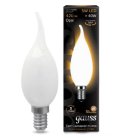 Лампа Gauss 104201105 филаментная E14 5W 2700К свеча на ветру матовая
