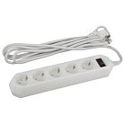 Розеточные блоки, удлинители ЭРА USF-5es-5m-W