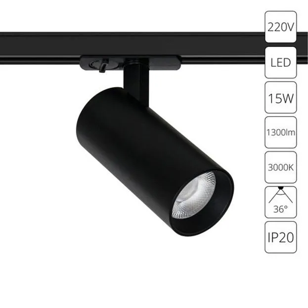 Трековый светильник Arte Lamp A1936PL-1BK BENE