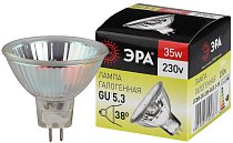 Лампочка галогеновая ЭРА GU5.3-JCDR (MR16) -35W-230V-CL
