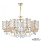 Люстра подвесная с плафонами 303097/8 Wh/Gd Arte Milano Florentia