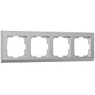 Рамка на 4 поста Werkel W0041806 (серебряный) a050912