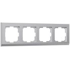 Рамка на 4 поста Werkel W0041806 (серебряный) a050912