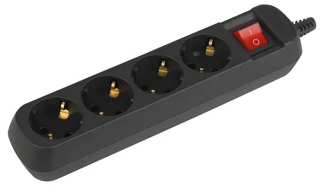 Розеточные блоки, удлинители ЭРА KX-4es-B