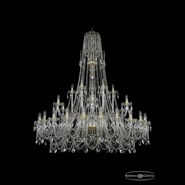 Люстра хрустальная 1411/24+6+6/530/XL-165 G Bohemia Ivele Crystal