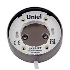Точечный светильник Uniel GX53/FT BLACK CHROME 10 PROM
