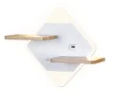Настенный светодиодный светильник с выключателем USB портом и полкой Ambrella light FW100 FW