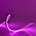 Гибкий неон Uniel ULS-N01-2835-120LED/m-6mm-IP67-DC12V-9W/m-5M-PURPLE блистер Neon