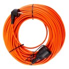 Удлинитель-шнур 1-местный ПВС с/з 3*15мм2 IP54 20м 16А серия Standart Stekker 50344 STD08-31-20