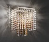 Бра Reccagni Angelo Rainbow 2L Square WL Clear Crystal Nicke Settat