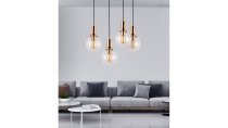 Подвесной светильник Lumina Deco LDP 1212-150 TR+GD Dorito