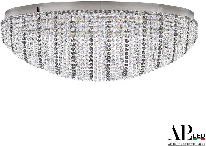 Люстра светодиодная хрустальная APL LED SH508.2.80.R.Ni.4000.Clear.731 Sicilia Люстра светодиодная хрустальная APL LED SH508.2.80.R.Ni.4000.Clear.731 Sicilia