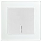 Выключатель 1-клавишный c индикатором 250В 10А серия Катрин белый Stekker 39162 GLS10-7001-01