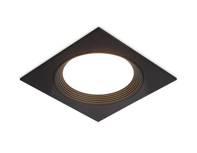 Встраиваемый светильник Ambrella light TN51804 BK черный GX53 max 15W 110*110*23
