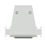Боковая глухая заглушка для профиля Donel DNCAP18521RAL9003 DN8ALE