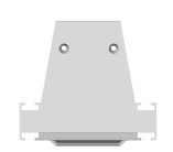 Боковая глухая заглушка для профиля Donel DNCAP18521RAL9003 DN8ALE