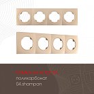 Рамка на 4 поста 502.04-4.shampan Arte Milano am