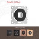 Вывод кабеля Arte Milano 202.49-1.black am