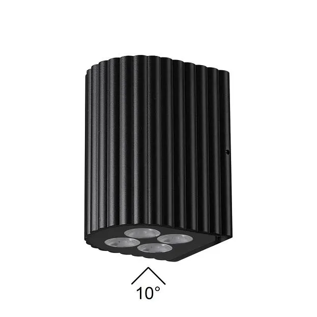 Фасадный светильник черный/металл IP54 LED 8W 10° 220-240V Odeon light 7127/8WL GLENN