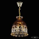 Подвесной светильник бронзовый Bohemia Ivele Crystal  5478/22 G Amber/M-1G Balls K721