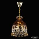 Подвесной светильник бронзовый Bohemia Ivele Crystal  5478/22 G Amber/M-1G Balls K721