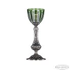 Настольная лампа бронзовая Bohemia 71100L/15 NB P1 Clear-Green/H-1H 7100