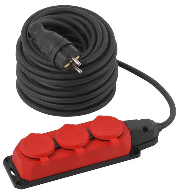 Розеточные блоки, удлинители ЭРА UK-3e-3x1,5-30m-IP44(KG)
