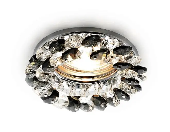 Встраиваемый точечный светильник Ambrella light K206 BK/CH Crystal Spot Встраиваемый точечный светильник Ambrella light K206 BK/CH Crystal Spot