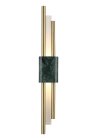 Настенный светильник Crystal Lux CARTA AP6W LED GREEN/BRASS