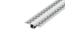 Встраиваемый алюминиевый анод. профиль под шпаклевку, 52,5х13,3х2000мм. В комплекте матовый экран, 4 торцевые заглушки Donel DN18P5313А2Set DN18
