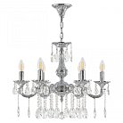 Люстра с хрустальными подвесками Bohemia Ivele Crystal AL78101/6/175 A Ni AL7801