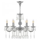 Люстра с хрустальными подвесками Bohemia Ivele Crystal AL78101/6/175 A Ni AL7801